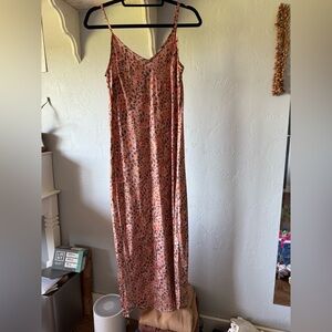 Elegant Multicolor Cheetah Maxi Dress